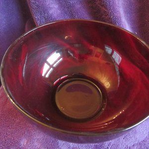 Royal Ruby Glass Bowl